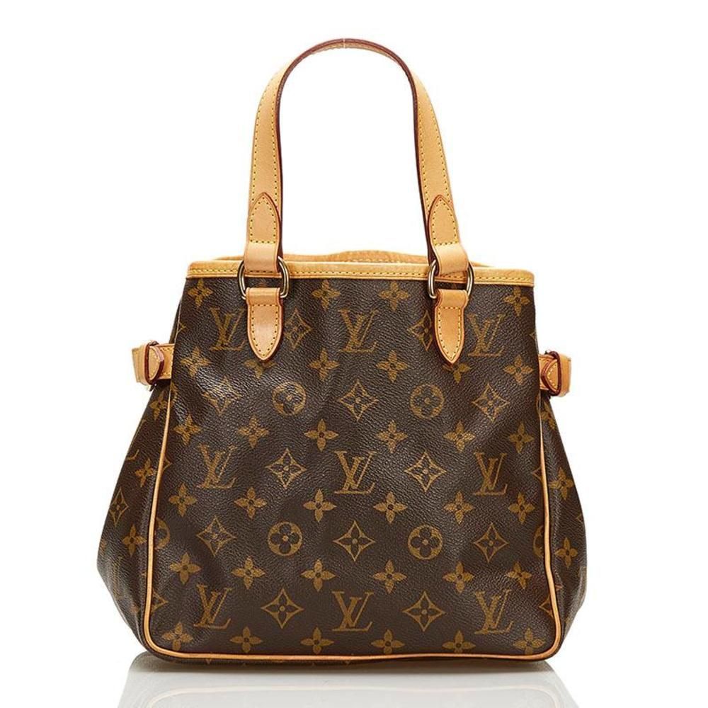 Louis Vuitton Monogram Batignolles Handbag PVC Leather Brown